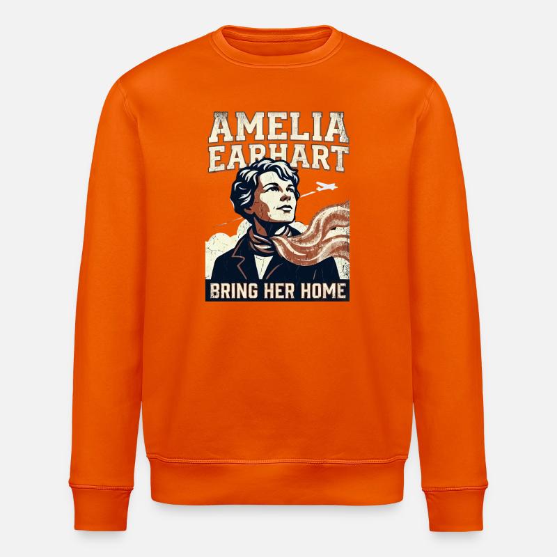 Amelia Earhart – Ramène-la à la maison - Sweat bio ROLLER Stanley/Stella Unisexe - orange profond