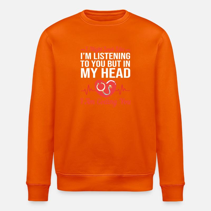 Medizin Programmierer Medizinischer Coder - Stanley/Stella Unisex Bio-Sweatshirt ROLLER - Tieforange