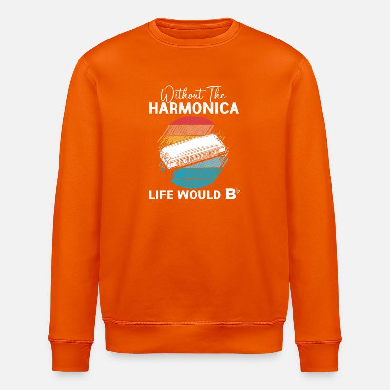 Mundharmonika - Stanley/Stella Unisex Bio-Sweatshirt ROLLER - Tieforange