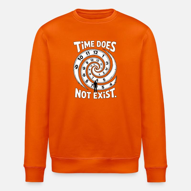 Time Does Not Exist Zeitblindheit - Stanley/Stella Unisex Bio-Sweatshirt ROLLER - Tieforange