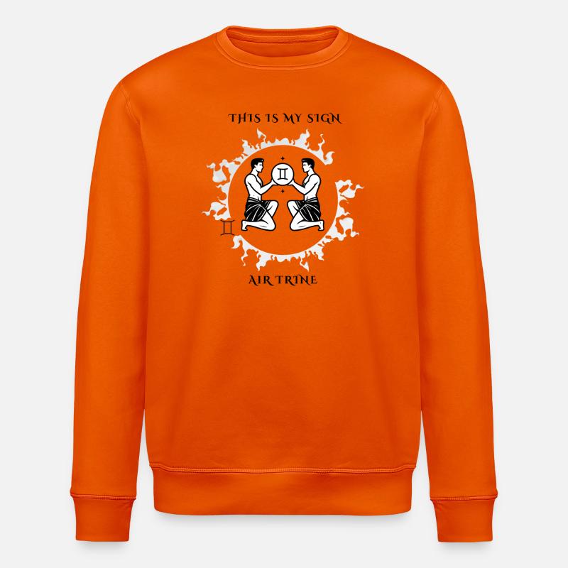 Mon signe des Gémeaux - Sweat bio ROLLER Stanley/Stella Unisexe - orange profond