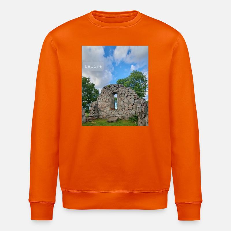 Glauben Sie - Stanley/Stella Unisex Bio-Sweatshirt ROLLER - Tieforange
