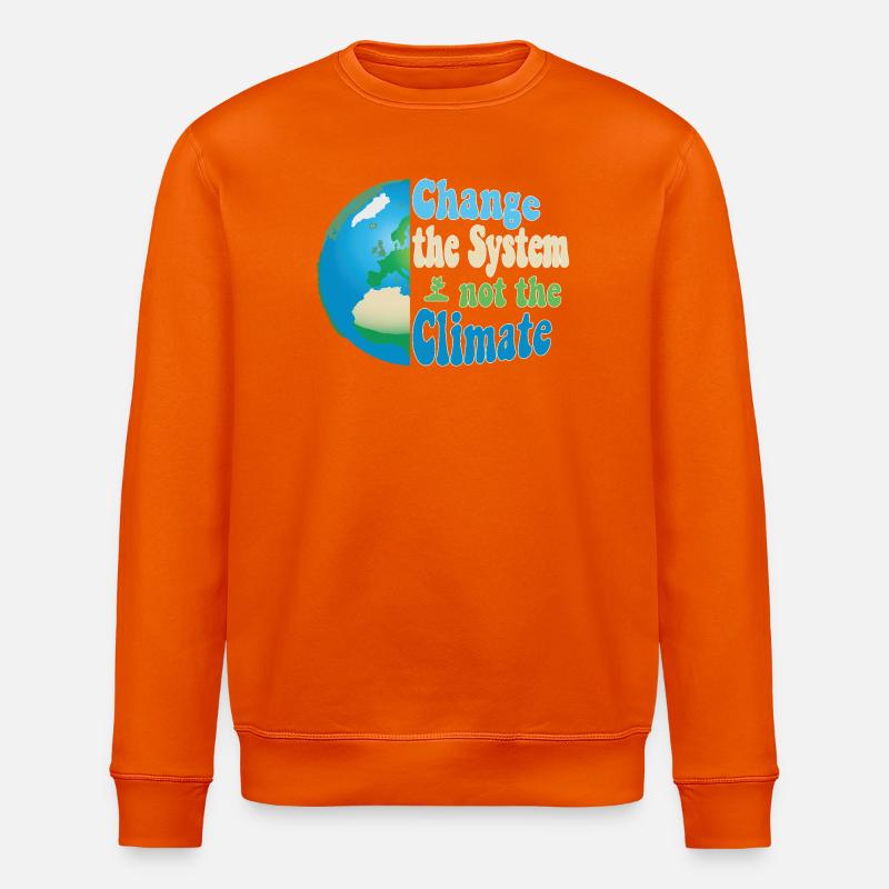 Changer le système, pas le climat - Sweat bio ROLLER Stanley/Stella Unisexe - orange profond