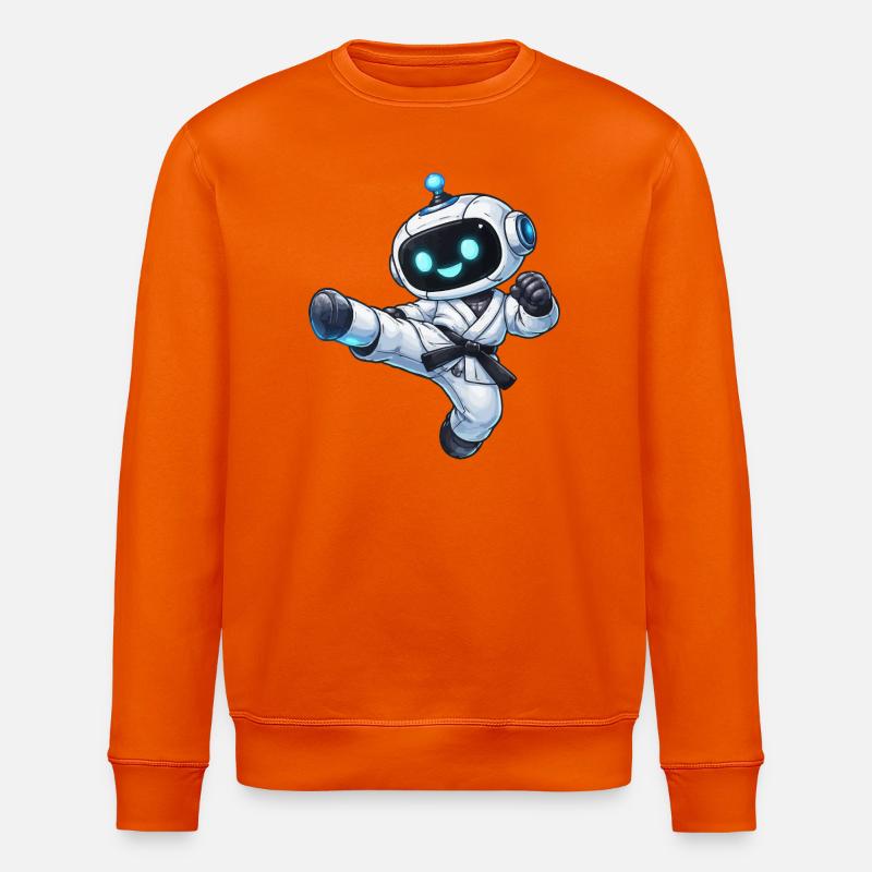 Robot de combat en karaté - Sweat bio ROLLER Stanley/Stella Unisexe - orange profond
