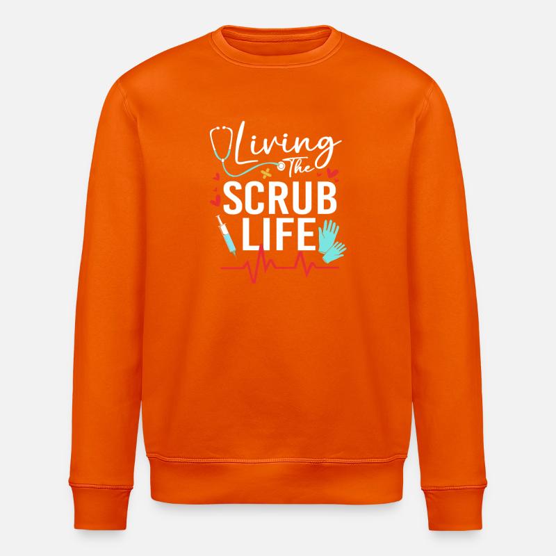 Médecin MFA - Sweat bio ROLLER Stanley/Stella Unisexe - orange profond