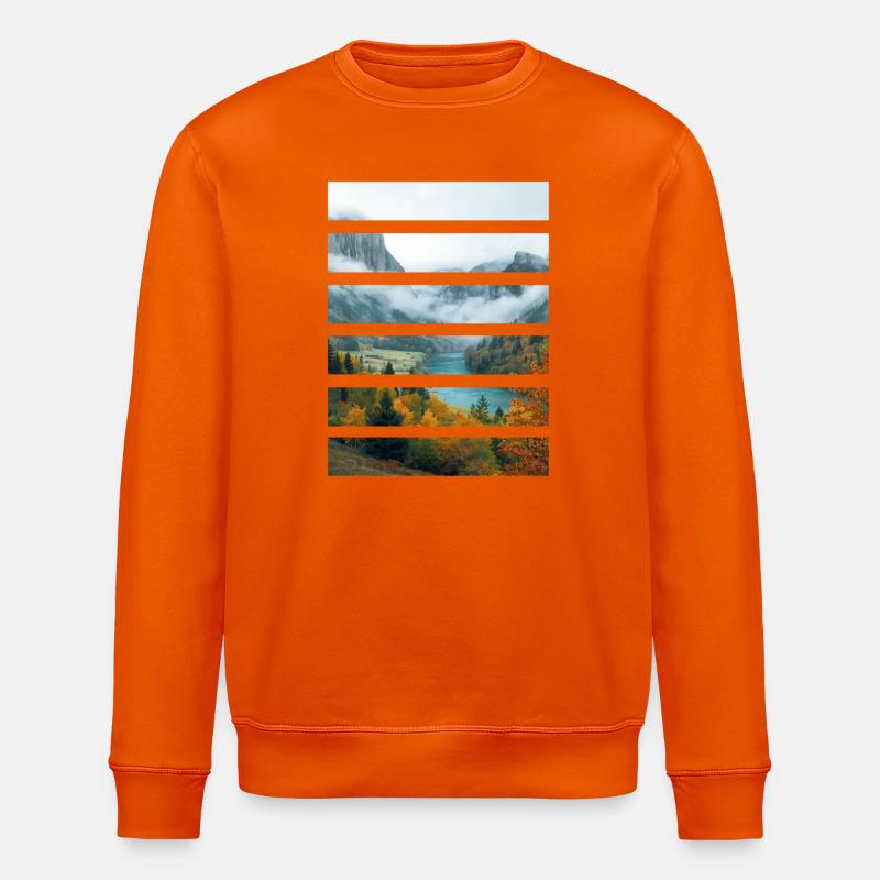Vallées dAutomne et Lac Paisible - Sweat bio ROLLER Stanley/Stella Unisexe - orange profond