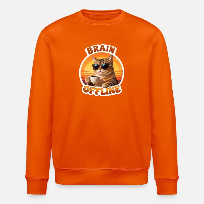 Chat Offline Café Soleil - Sweat bio ROLLER Stanley/Stella Unisexe - orange profond