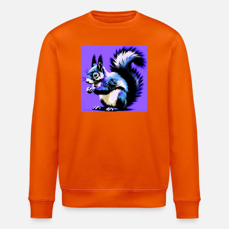 squirrel - Stanley/Stella ROLLER Unisex Organic Sweatshirt - bright orange