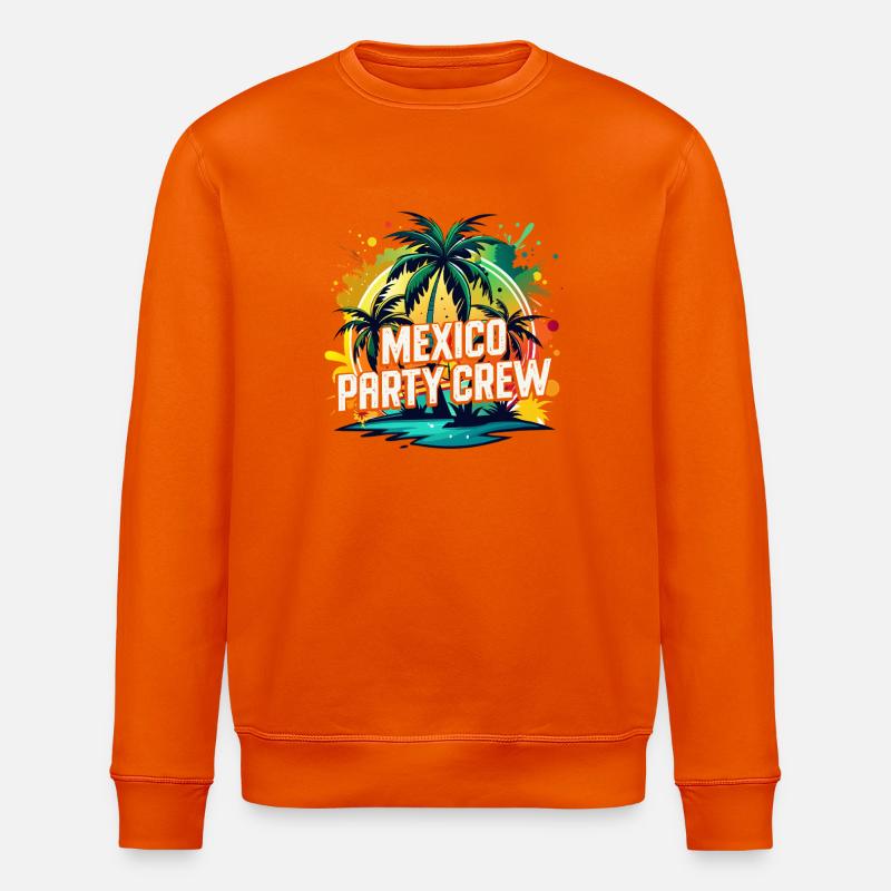 Mexiko Party Crew - Stanley/Stella Unisex Bio-Sweatshirt ROLLER - Tieforange