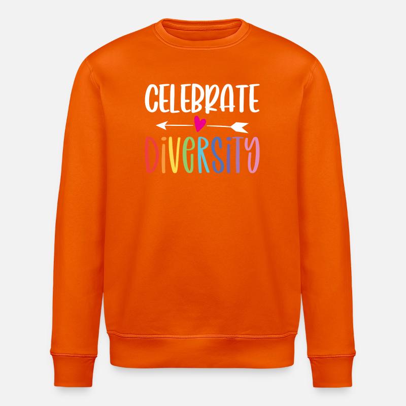 LGBT-Pride-Monat – Vielfalt feiern - Stanley/Stella Unisex Bio-Sweatshirt ROLLER - Tieforange