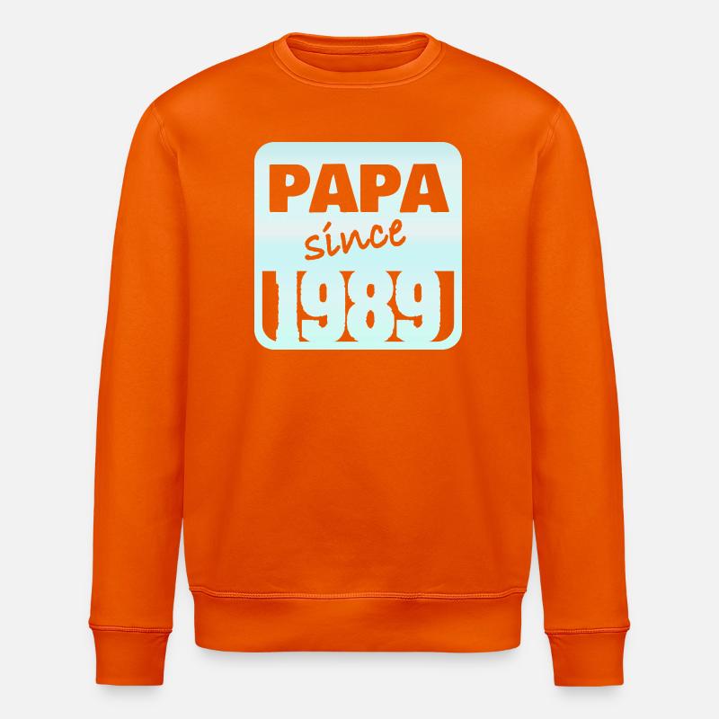 Papa seit 1984 - Stanley/Stella Unisex Bio-Sweatshirt ROLLER - Tieforange