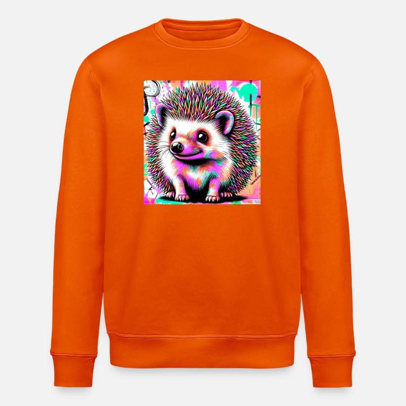 hérisson - Sweat bio ROLLER Stanley/Stella Unisexe - orange profond