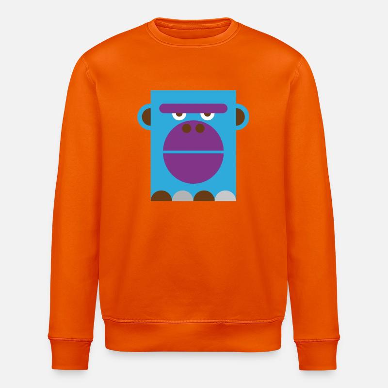 Gorille - Sweat bio ROLLER Stanley/Stella Unisexe - orange profond