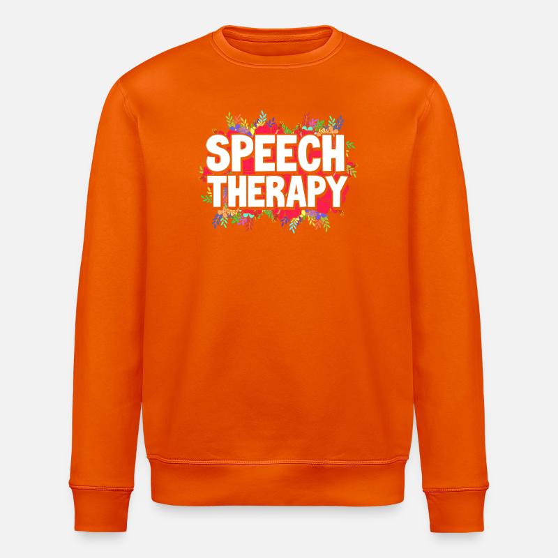 Logopäde Logopädin Logopädie - Stanley/Stella Unisex Bio-Sweatshirt ROLLER - Tieforange