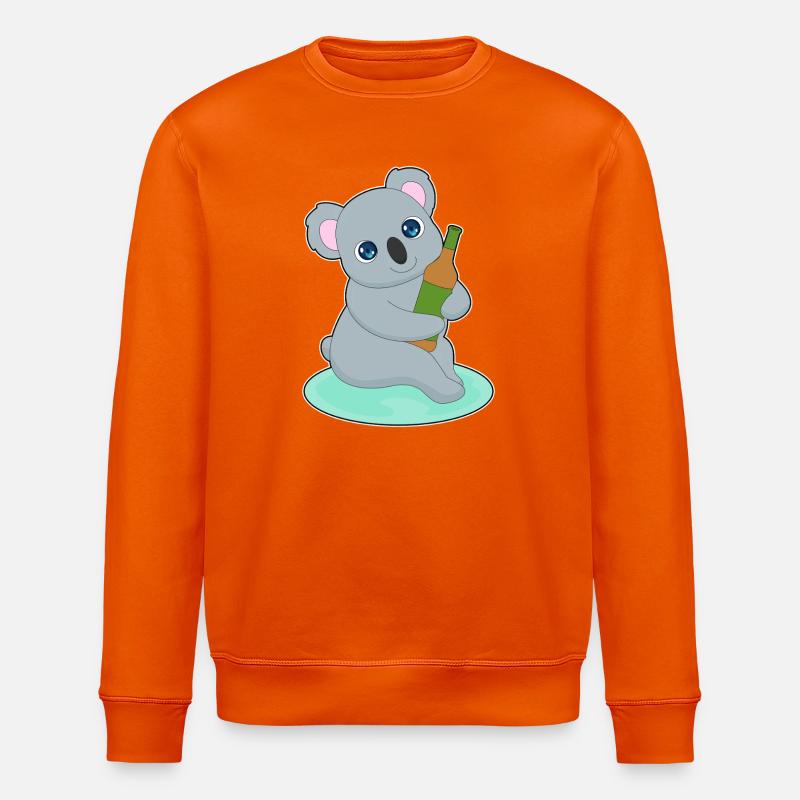 Bouteille de bière Koala - Sweat bio ROLLER Stanley/Stella Unisexe - orange profond