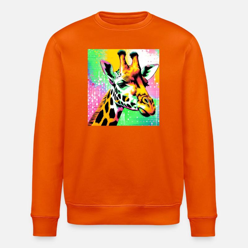 Giraffe - Stanley/Stella Unisex Bio-Sweatshirt ROLLER - Tieforange