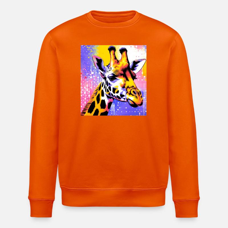 Giraffe - Stanley/Stella Unisex Bio-Sweatshirt ROLLER - Tieforange