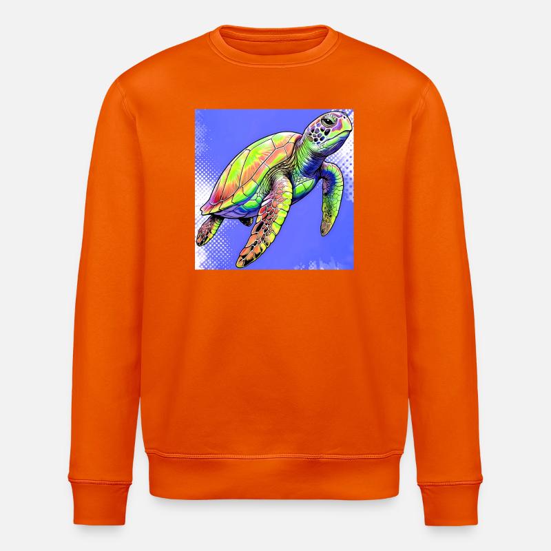 tortue - Sweat bio ROLLER Stanley/Stella Unisexe - orange profond