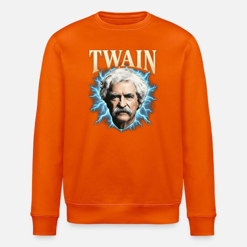 Mark Twain Thunder - Sweat bio ROLLER Stanley/Stella Unisexe - orange profond