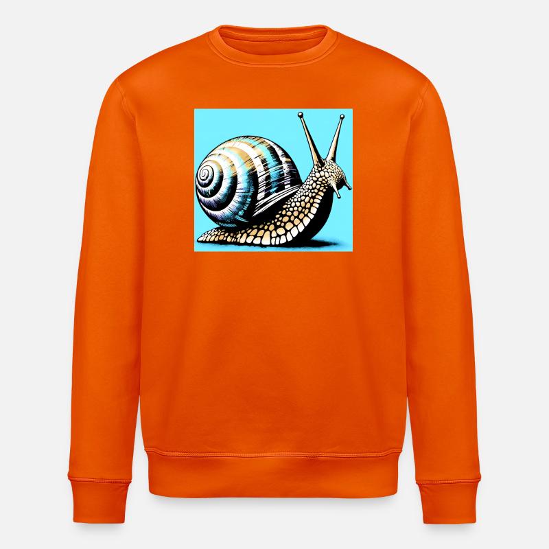 Escargot - Sweat bio ROLLER Stanley/Stella Unisexe - orange profond