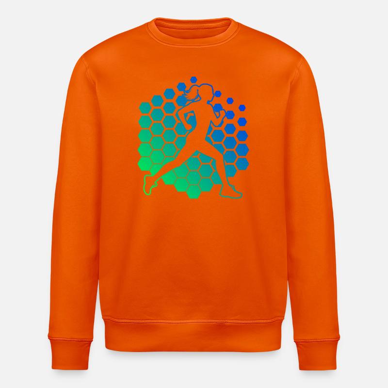 Geschenkidee für eine Running mit Running - Stanley/Stella Unisex Bio-Sweatshirt ROLLER - Tieforange