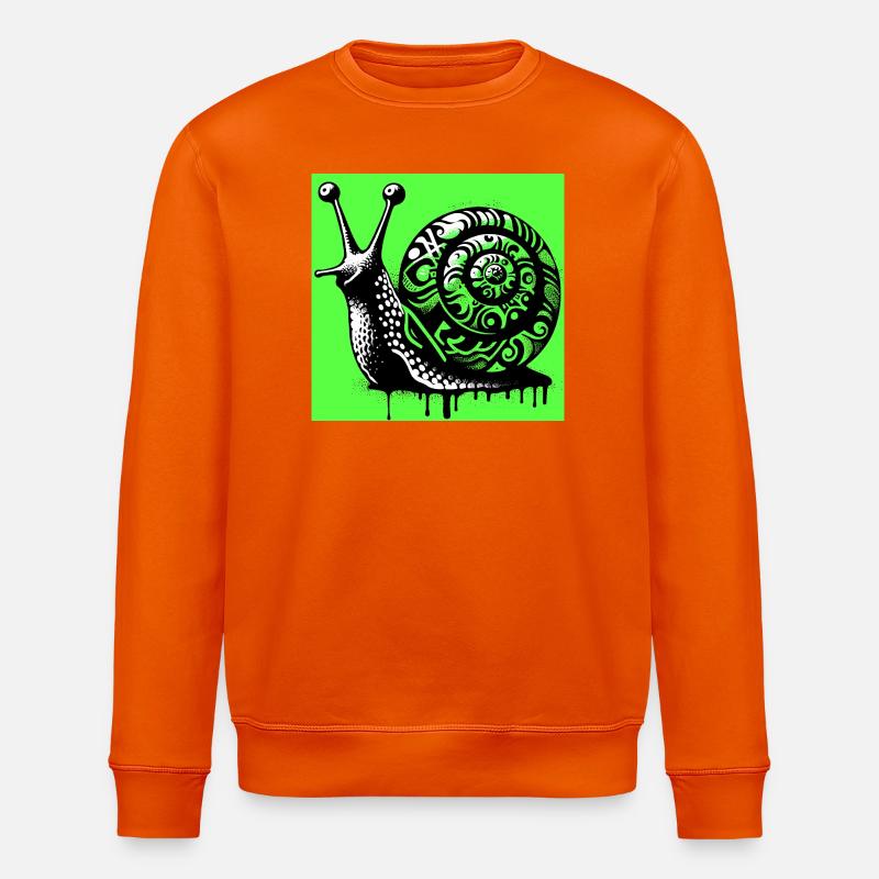 Escargot - Sweat bio ROLLER Stanley/Stella Unisexe - orange profond