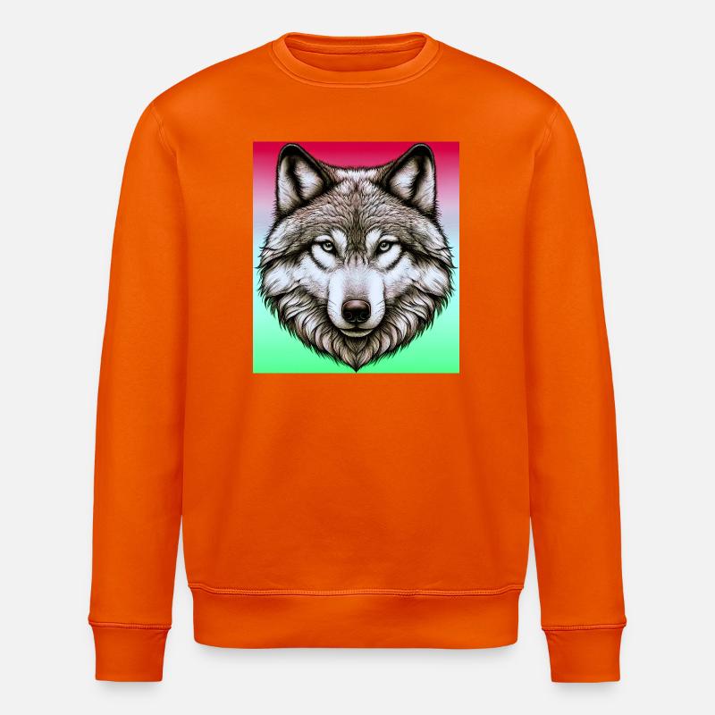 Wolf - Stanley/Stella Unisex Bio-Sweatshirt ROLLER - Tieforange