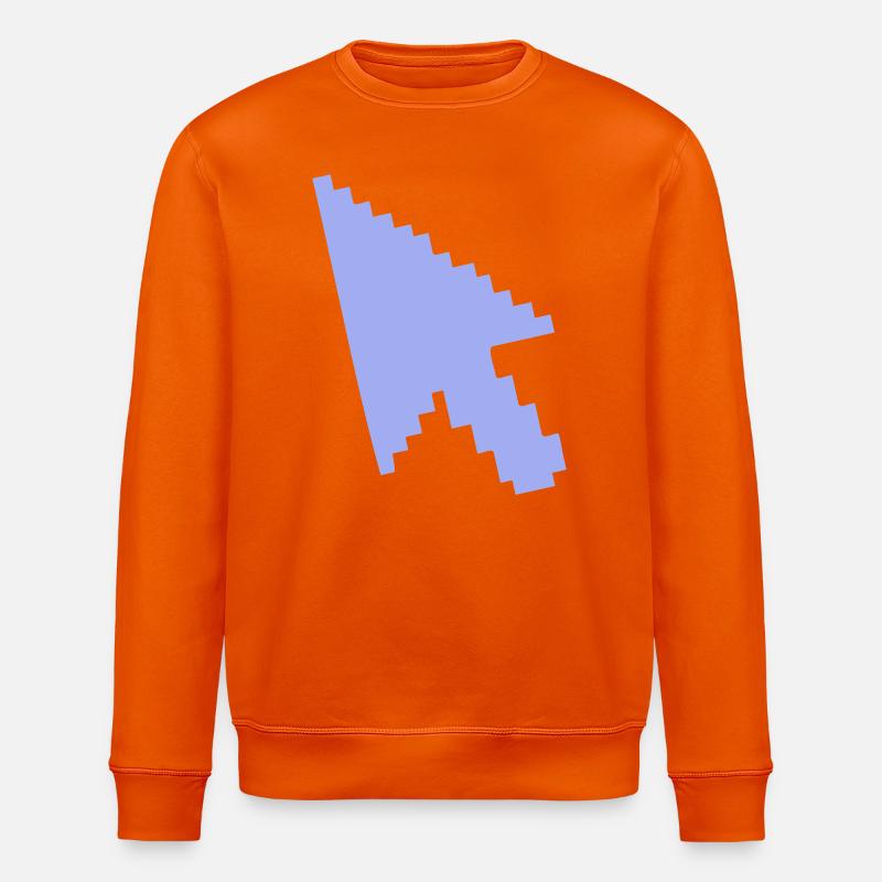 Pointer Mouse Silhouette - Stanley/Stella ROLLER Unisex Organic Sweatshirt - bright orange