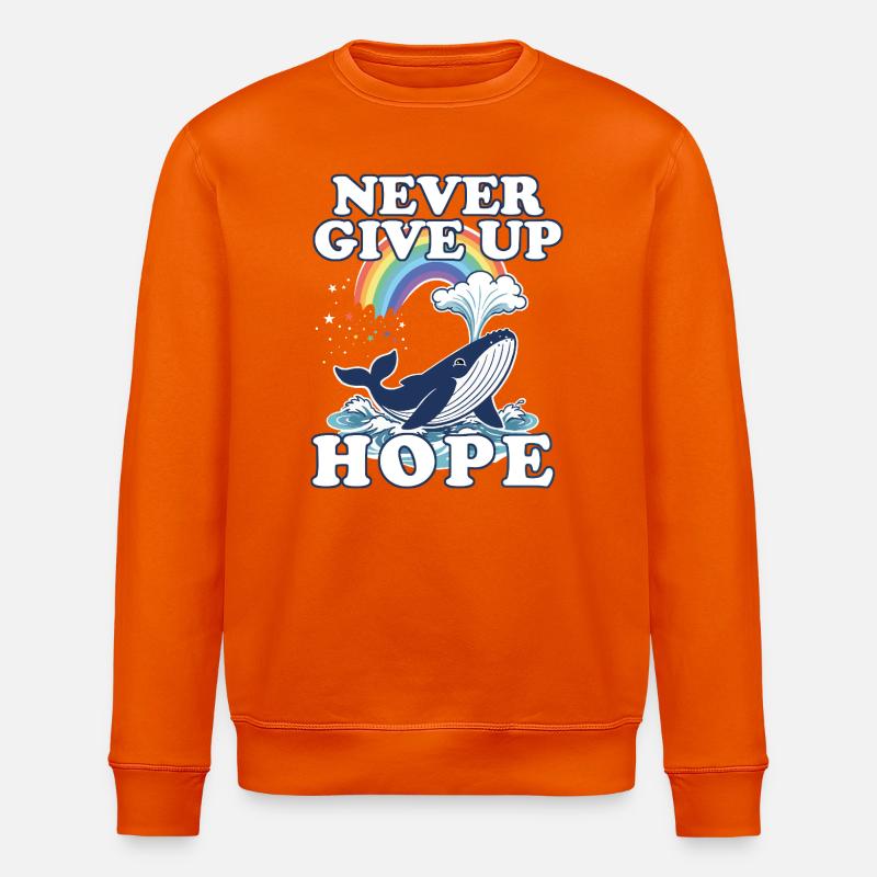 Ne jamais abandonner l’espoir - Sweat bio ROLLER Stanley/Stella Unisexe - orange profond