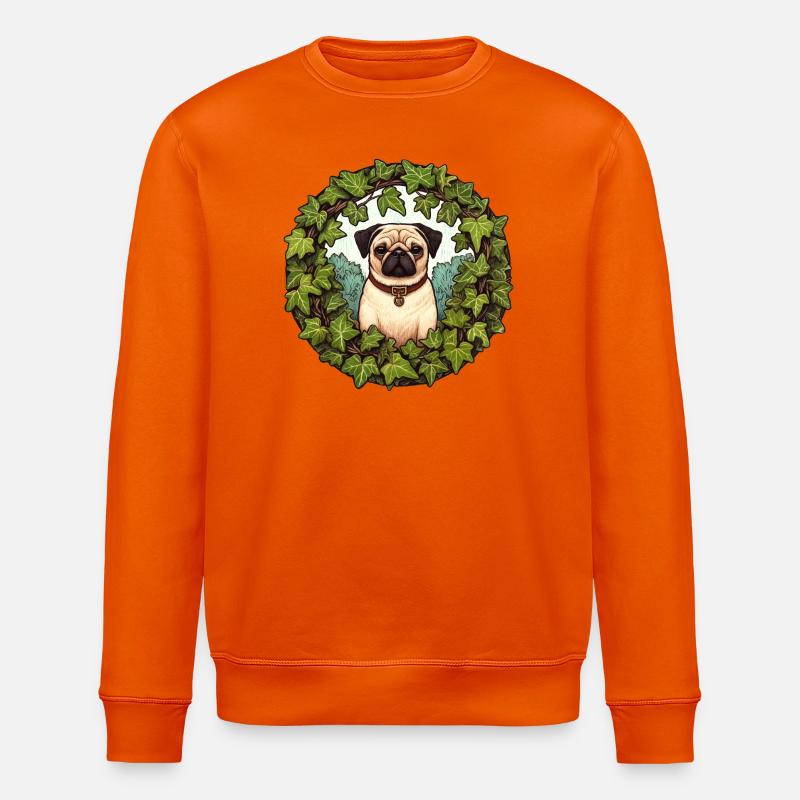 Carlin en couronne de lierre - Sweat bio ROLLER Stanley/Stella Unisexe - orange profond