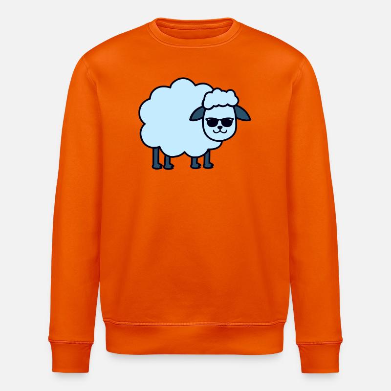 Lunettes de soleil Bleu mouton - Sweat bio ROLLER Stanley/Stella Unisexe - orange profond
