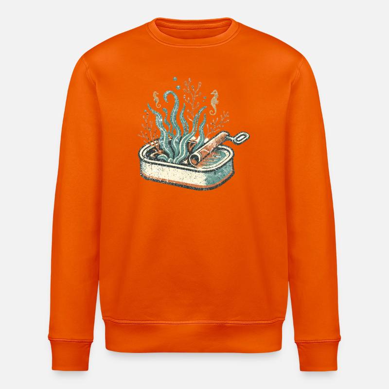 Art Pan en rouleaux d’algues - Sweat bio ROLLER Stanley/Stella Unisexe - orange profond