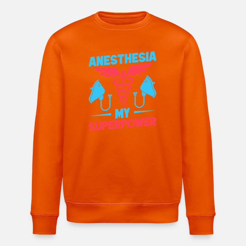 Anesthesiologist My Superpower Anesthesia - Stanley/Stella Unisex Bio-Sweatshirt ROLLER - Tieforange