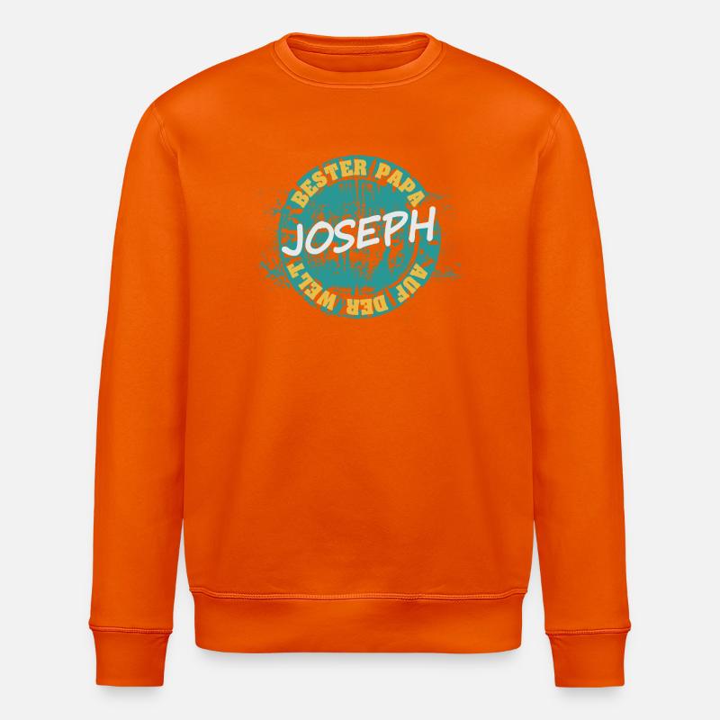 Joseph als Vater - Stanley/Stella Unisex Bio-Sweatshirt ROLLER - Tieforange