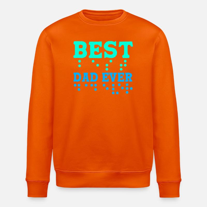 Blind Blindenschrift Braille - Stanley/Stella Unisex Bio-Sweatshirt ROLLER - Tieforange