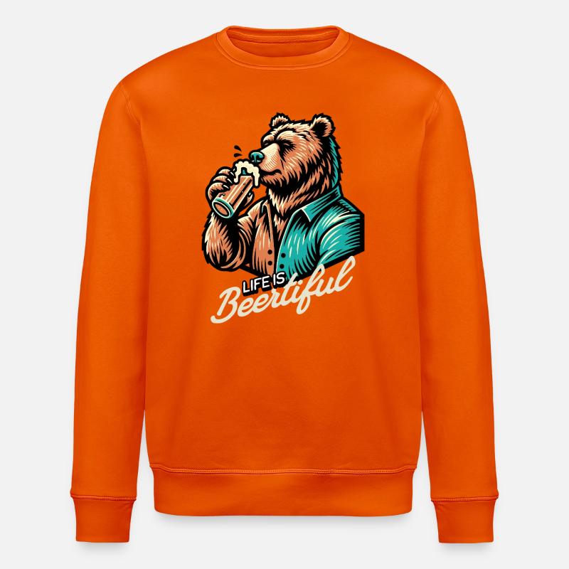 Vie de boisson - Sweat bio ROLLER Stanley/Stella Unisexe - orange profond