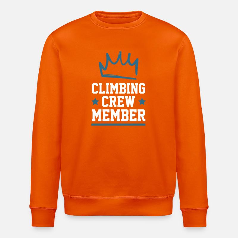 Climbing Crew - Stanley/Stella ROLLER Unisex Organic Sweatshirt - bright orange