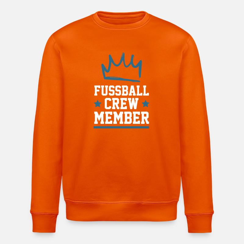 Fussball Crew - Stanley/Stella Unisex Bio-Sweatshirt ROLLER - Tieforange