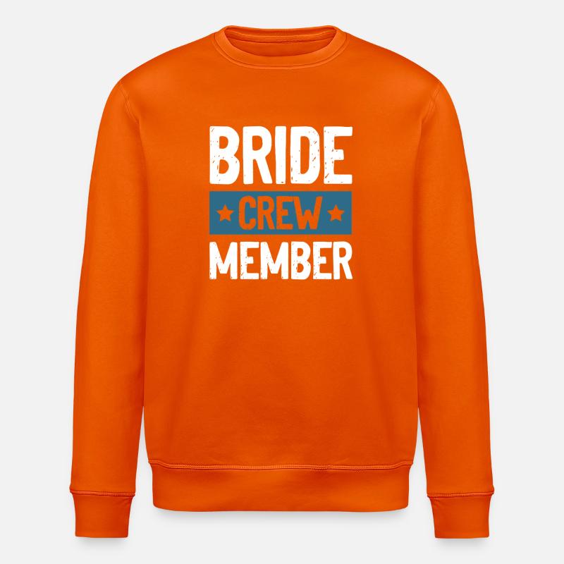 Équipage de la mariée - Sweat bio ROLLER Stanley/Stella Unisexe - orange profond