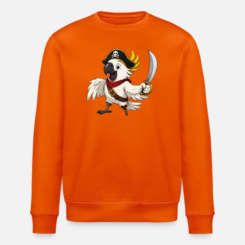 Aventure pirate du Capitaine Perroquet - Sweat bio ROLLER Stanley/Stella Unisexe - orange profond