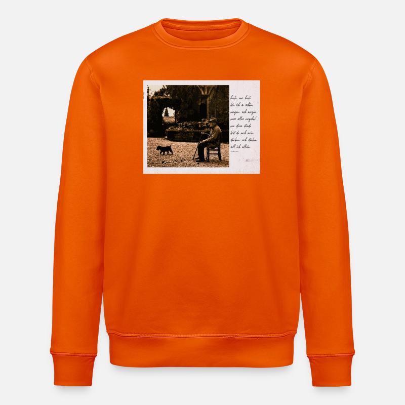 lebensabend theodor storm - Stanley/Stella Unisex Bio-Sweatshirt ROLLER - Tieforange