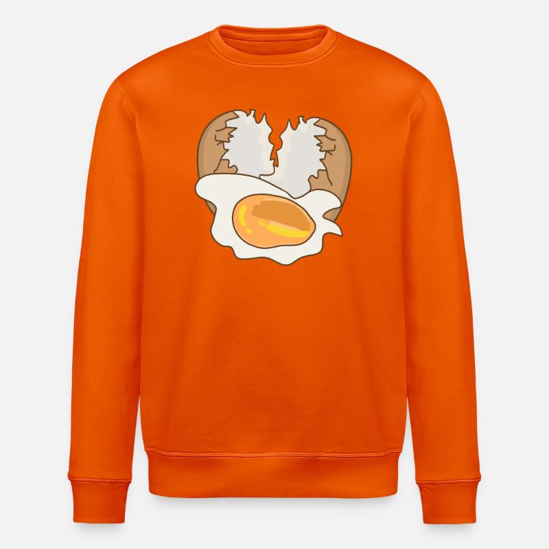 Spiegel mit Eierschale - Stanley/Stella Unisex Bio-Sweatshirt ROLLER - Tieforange