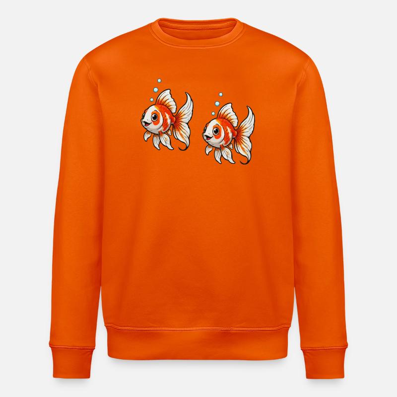 Bande dessinée Poisson Rouge - Sweat bio ROLLER Stanley/Stella Unisexe - orange profond