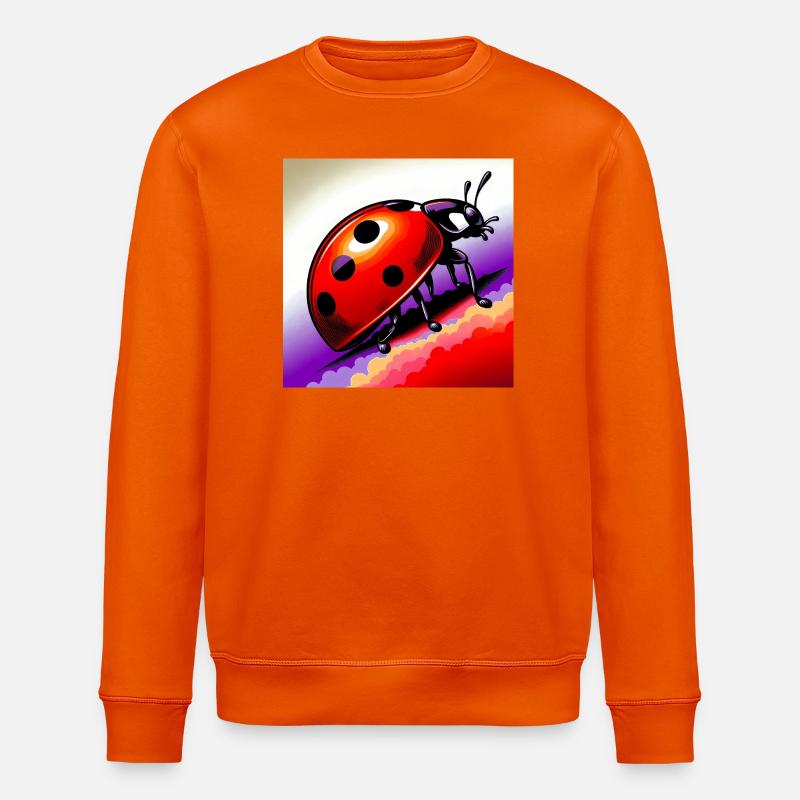 coccinelle - Sweat bio ROLLER Stanley/Stella Unisexe - orange profond
