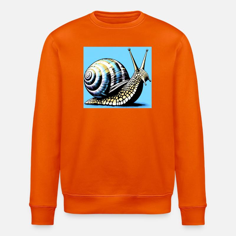 Escargot - Sweat bio ROLLER Stanley/Stella Unisexe - orange profond