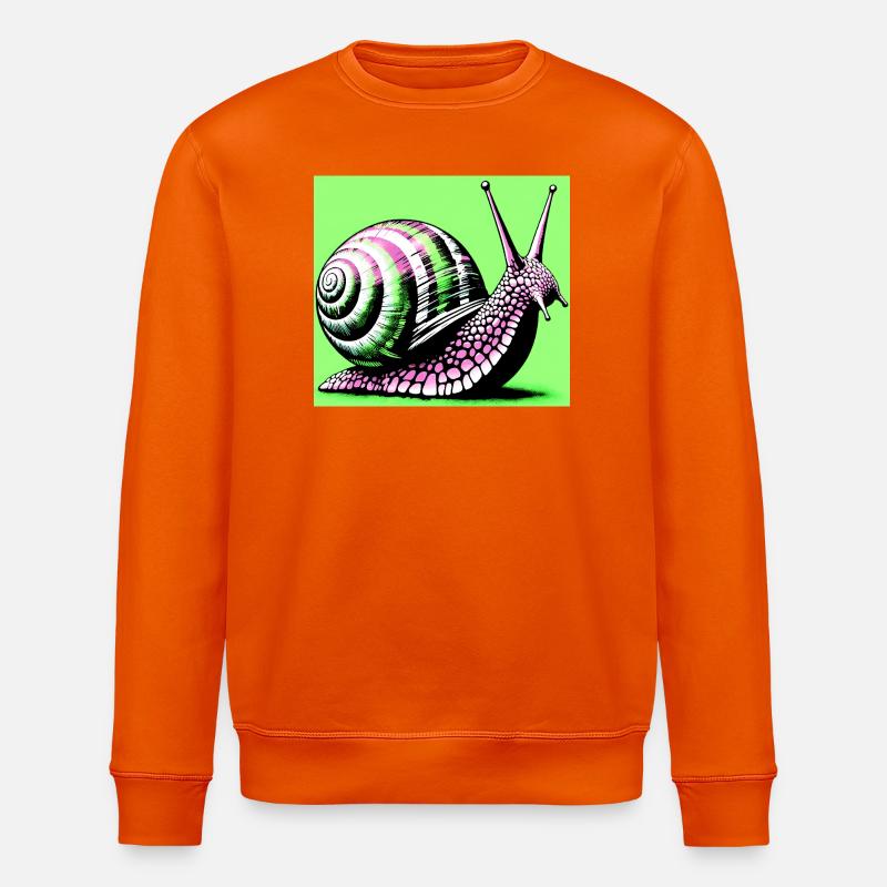 Escargot - Sweat bio ROLLER Stanley/Stella Unisexe - orange profond