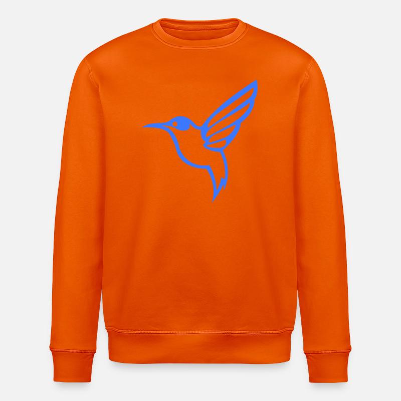Colibri Silhouette Oiseau - Sweat bio ROLLER Stanley/Stella Unisexe - orange profond