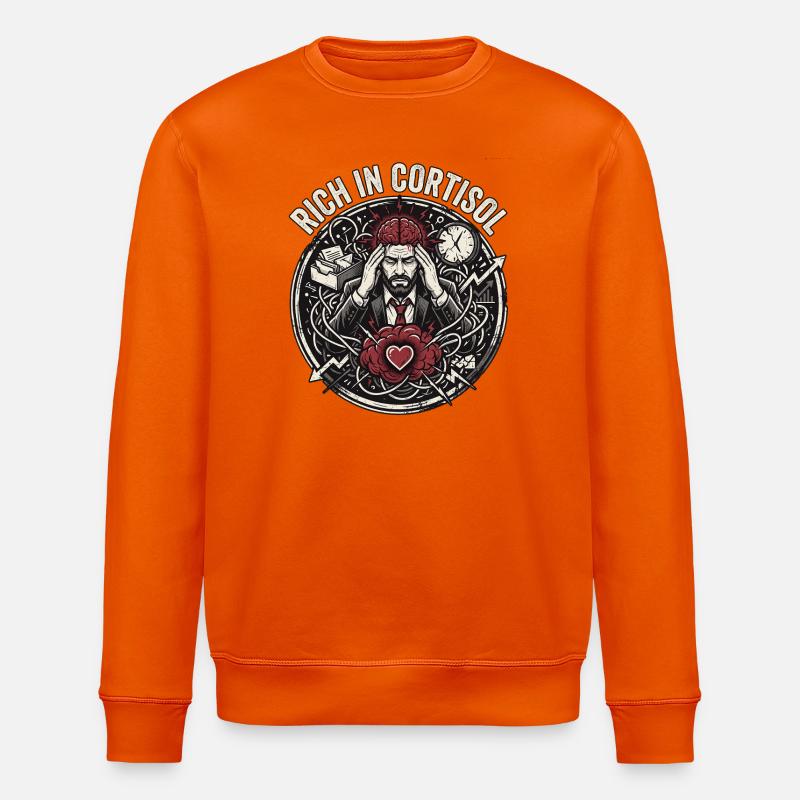 Cortisol Action - Stanley/Stella Unisex Bio-Sweatshirt ROLLER - Tieforange