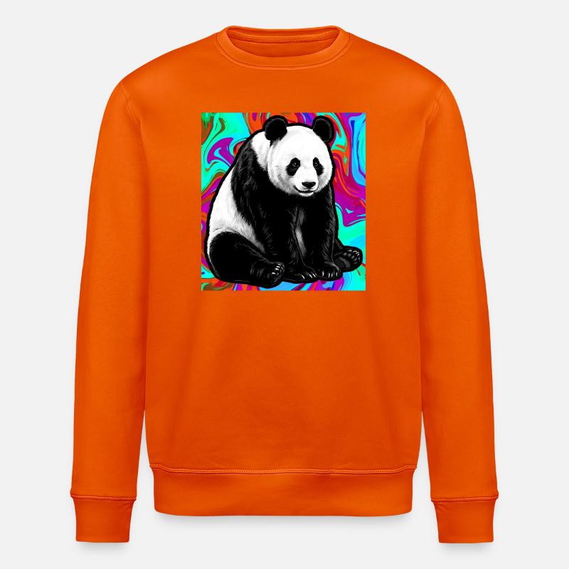 panda - Sweat bio ROLLER Stanley/Stella Unisexe - orange profond