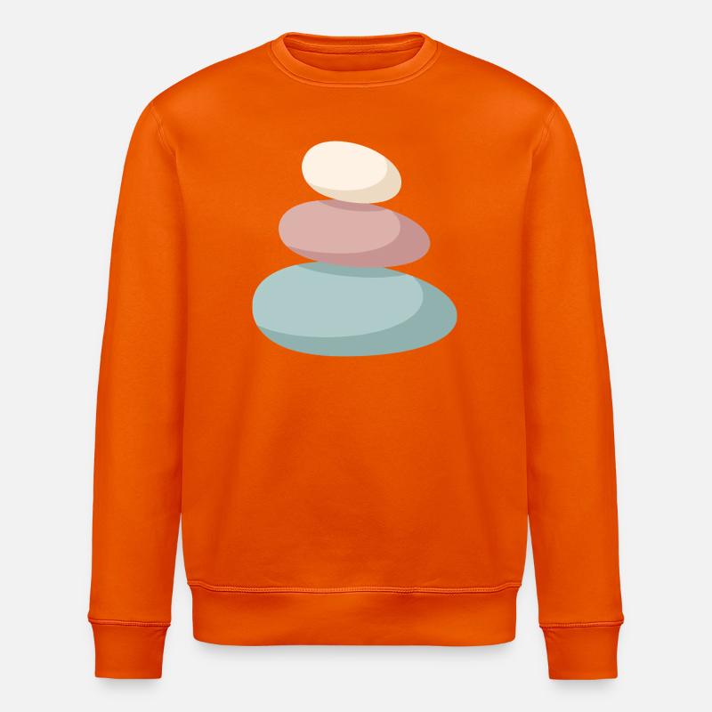 Pile de pierres pastel - Sweat bio ROLLER Stanley/Stella Unisexe - orange profond